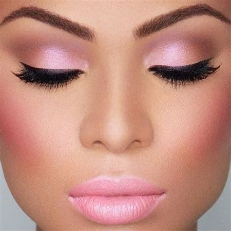 Pretty In Pink Wedding Makeup For Blackafrican American Women Pink