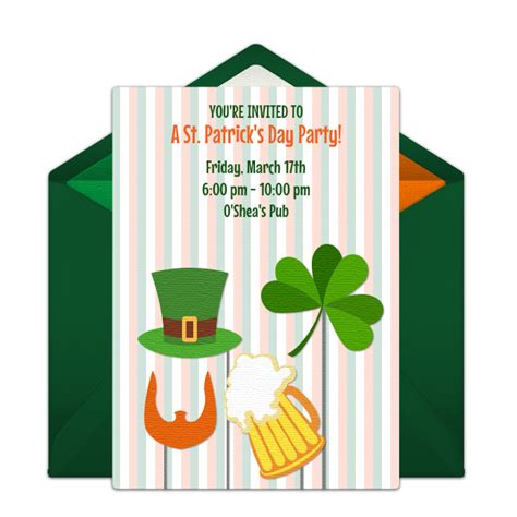 Free St. Patrick's Day Photo Booth Invitations | Invitations, Online invitations, Day