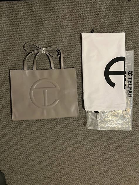 Telfar New Telfar Large Grey Bag Grailed