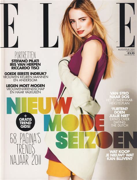 elite model management blog maud on the cover of elle magazine