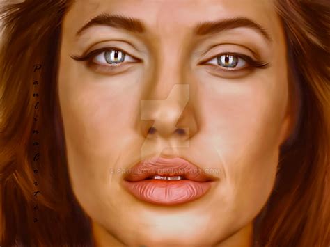 Angelina Jolie Smudge Painting By Paulina44 On Deviantart