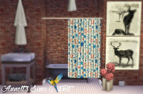 Bathtub Star Curtains At Annetts Sims 4 Welt Sims 4 Updates