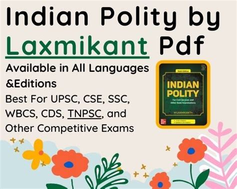 Indian Polity By Laxmikant Pdf For All Competitive Exams Study Geo