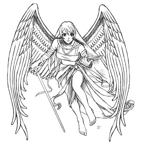 Drawings Angel Characters Printable Coloring Pages Sexiz Pix