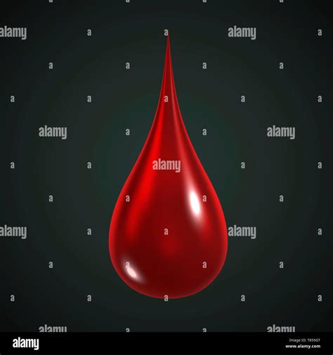 Drop Of Blood Illustration Stock Photo Alamy