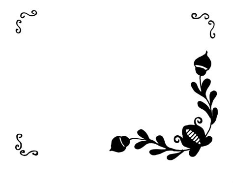 Free Floral Frame Black And White Download Free Floral Frame Black And