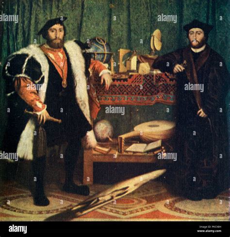 The Ambassadors 1533 1909 Artist Hans Holbein The Younger Stock