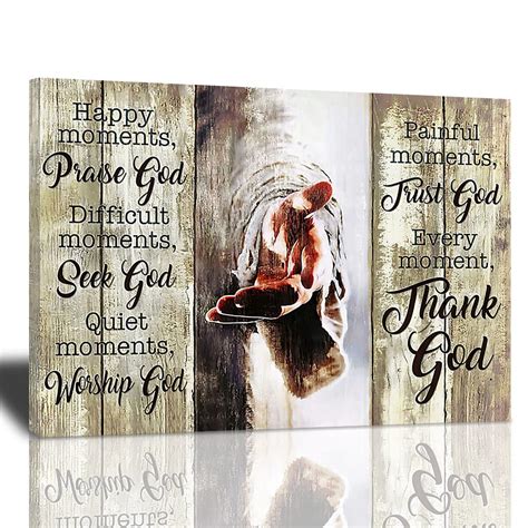 Buy Amazing Jesus Poster Christian Religious Canvas Wall Art Every