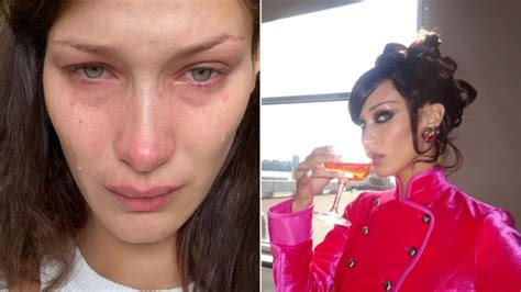 model bella hadid reveals her secret battle with booze amid mental health struggles 7news