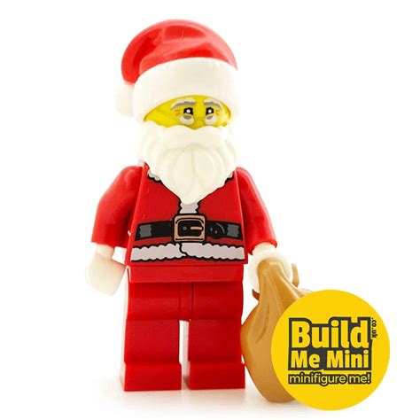 Baukästen And Konstruktion Santa Claus Minifigure And Bag New Lego Father