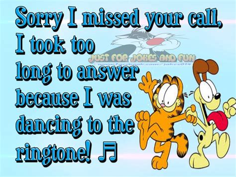 Sorry I Missed Your Call You Call Timeline Photos Garfield Out