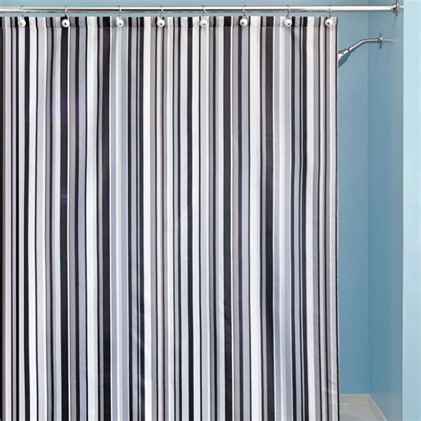 10 Fantastic Black And White Striped Shower Curtains Ideas Striped Shower Curtains White