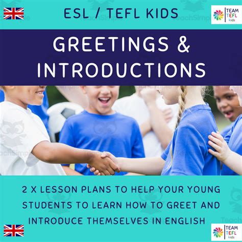 Greetings And Introductions Esl Lesson Plans For Kids And Early Learners