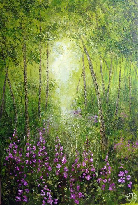 Woodland Acrylic Painting By Colette Baumback Artfinder