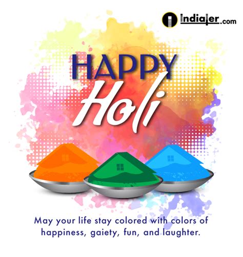 Free Happy Holi Wishes Images With Quotes Messages 2021 Card Design Psd