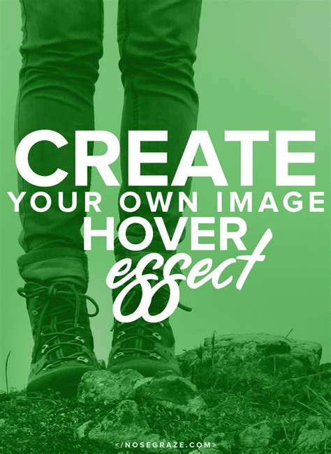 Create An Image Hover Effect With Text In Wordpress Nose