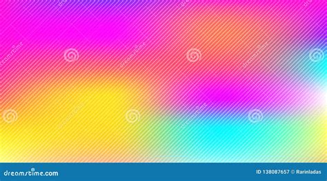 Abstract Colorful Rainbow Blurred Background With Diagonal Lines