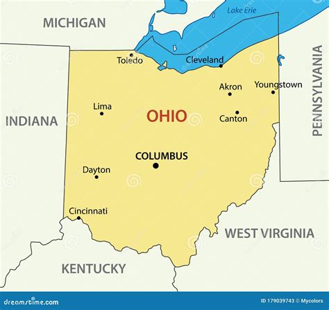 Ohio Vector Map 98052561