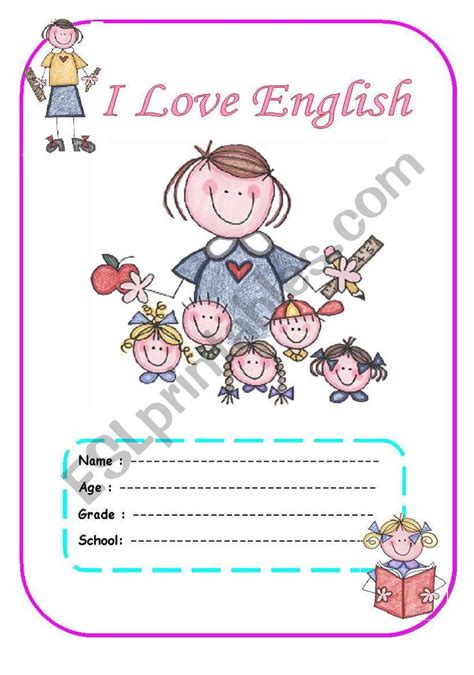 Students Can Use This Sheet As A Cover Page For Their English