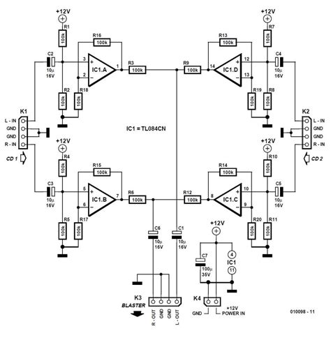 Tda2822 Amplifier Circuit Btl And Stereo Schematic Circuit Diagram
