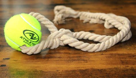 Diy Dog Rope Tennis Ball Toy Miss Frugal Mommy