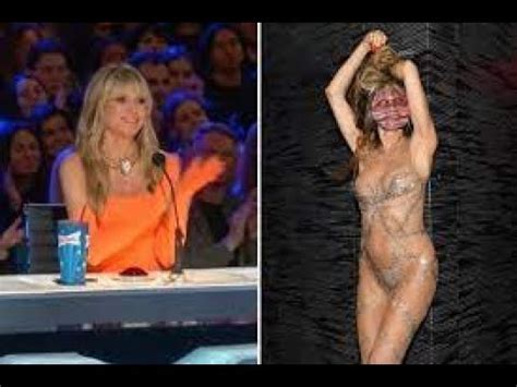 AGT Judge Heidi Klum Strips Totally Naked In See Through Bodysuit In Racy To Celebrate Turning