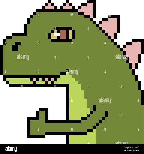 Vector Pixel Art Monster Isolated Stock Vector Image And Art Alamy