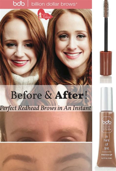 Billion Dollar Brows Hint Of Tint Red — How To Be A Redhead Eyebrows Redheads Brows Tinted