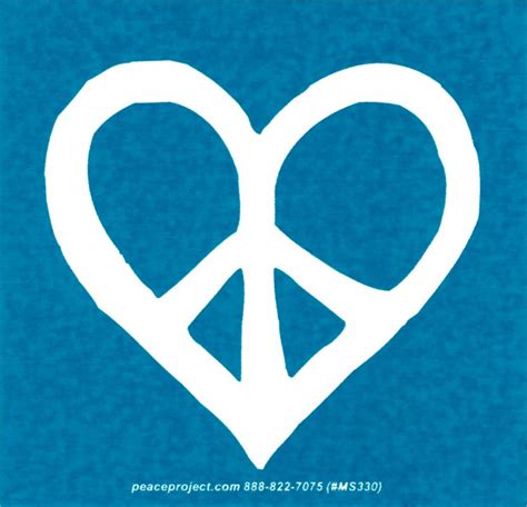 Peace Heart Small Bumper Sticker Decal Or Magnet Peace Resource