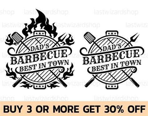 Dad S Barbecue Best In Town Svg Father S Day Svg Bbq Etsy