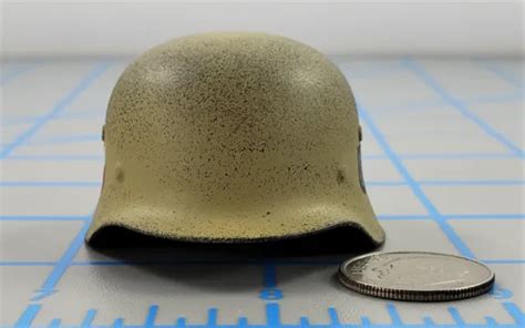 Did Wwii German Afrika Korps Metal Helmet 16 Scale Toys Soldier Joe