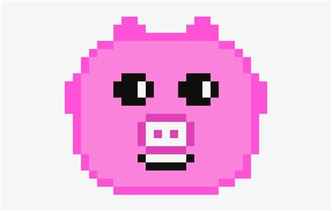 Cute Piggy Angry Face Pixel Art Free Transparent Png Download Pngkey