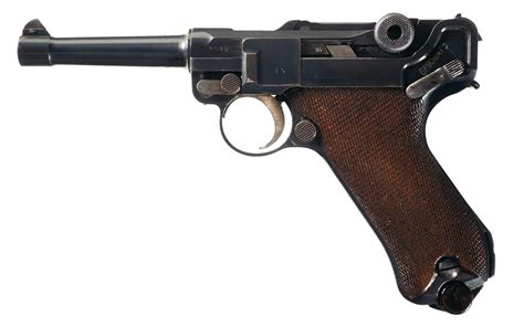Sold At Auction Ww1 German Luger P08 9mm Pistol By Erfurt 1912 With