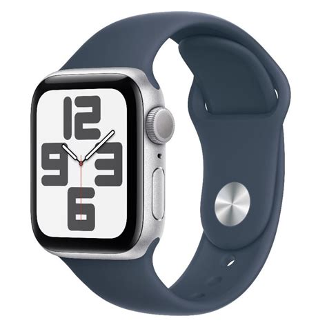 Apple Watch Se 2 Gen 2023 Gps 40mm Silver Casestorm Blue Sport Band