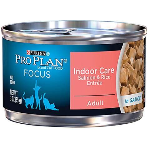 The 82 reviewed wet foods scored on average 5 / 10 paws, making purina pro plan a significantly below average wet cat food brand when compared against all other wet food manufacturer's products. Pro Plan Focus Indoor Care Canned Cat Food | Petco
