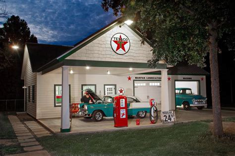 My Gas Station Themed Workshop Old Gas Pumps Old Gas Stations Garage