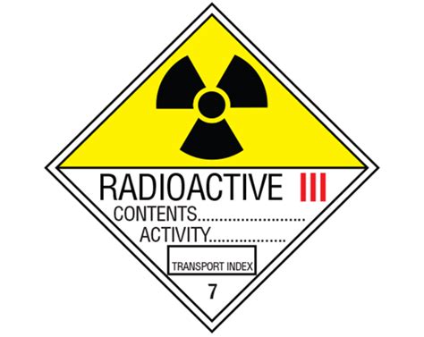 Radioactive 3 7 Warning Labels Shamrock Mg Scientific