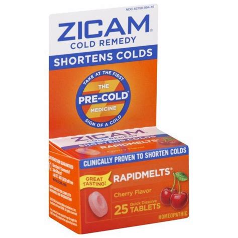 Zicam Rapidmelts Cold Remedy Quick Dissolve Tablets Cherry Flavor Wegmans