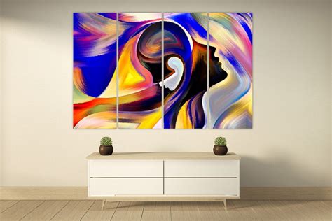 Abstract Wall Art Paintings On Canvas Abstract Art Print Multi Panel