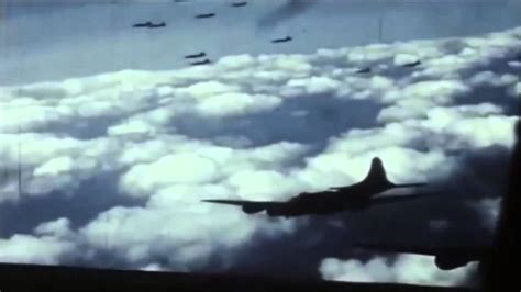 World War 2 Air War Combat Footage In Color Youtube
