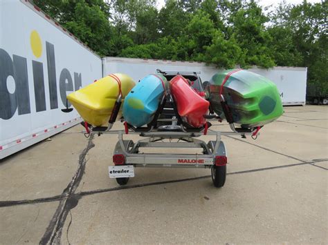 Malone Microsport Trailer With J Style Carriers For 4 Kayaks 800 Lbs