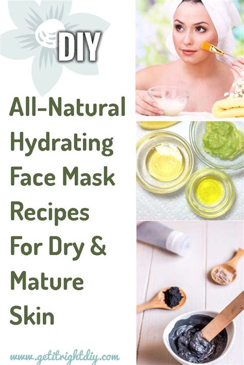 Diy Face Mask For Anti Aging And Dry Skin In 2020 Natural Face Mask