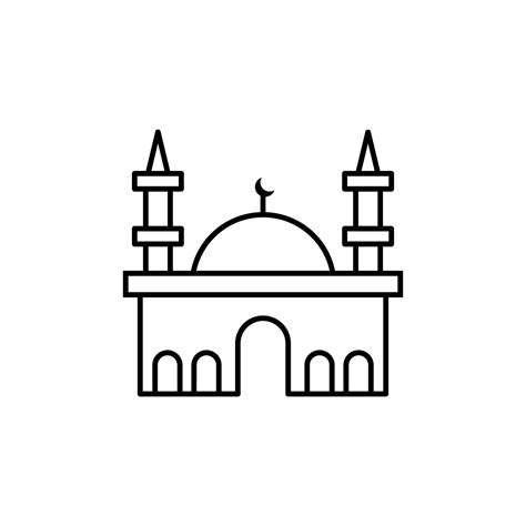 Islamic Mosque Vector Icon 22577748 Vector Art At Vecteezy