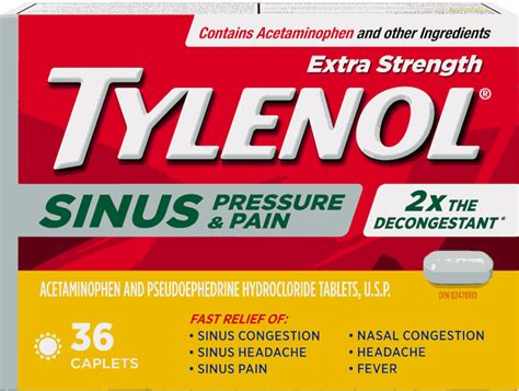 Tylenol Sinus Pressure And Pain Tylenol
