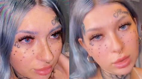 Woman Goes Viral On Tiktok After Tattooing Her Face And Thinking It