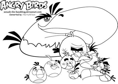 Angry Birds Mighty Eagle Coloring Pages Coloring Pages