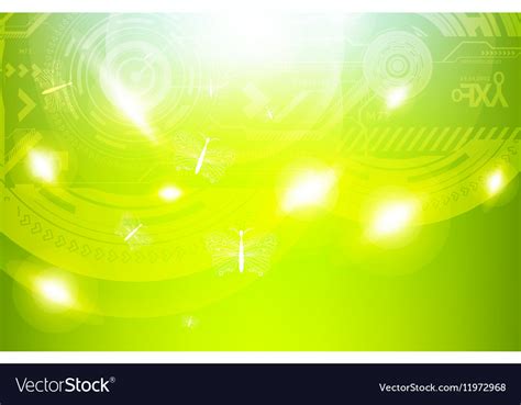 Green Techno Background Royalty Free Vector Image