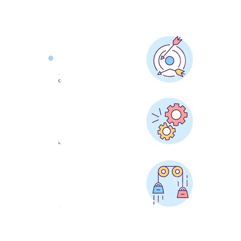 Text And Line Icons Depicting Productivity Issues Concept Vector Issue