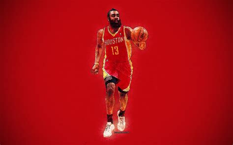 James Harden Basketball Nba Houston Rockets Wallpaper Basketball