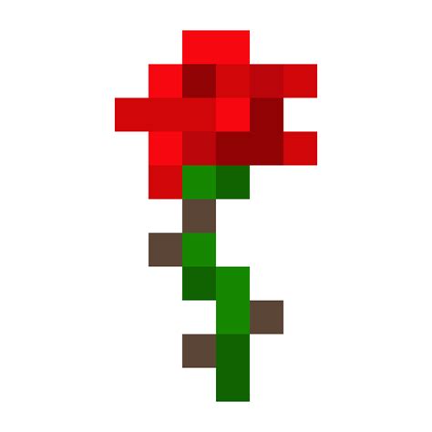 Minecraft Rose By Fluffgar On Deviantart